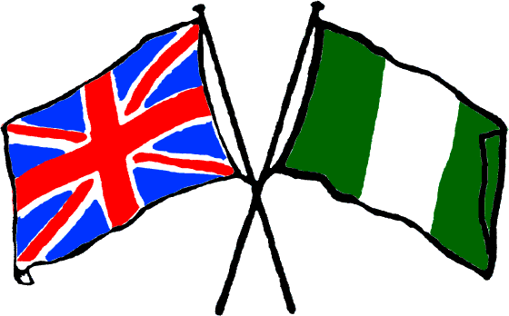 united kingdom and nigeria flag