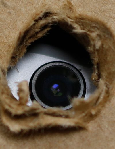 Hidden camera in a room