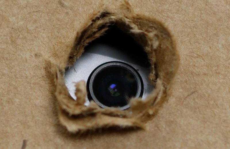 Hidden camera in a room