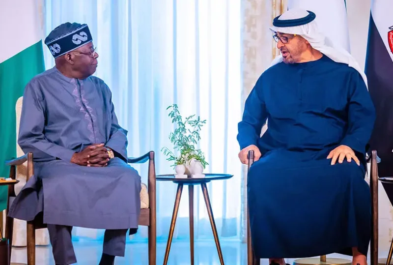 Tinubu and Uae ambassador